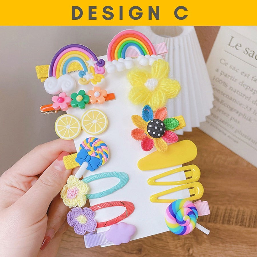 Coconana Hair Pin Kids Hair Clip Baby Girls Cute Rainbow Candy Fruits Hair Clip Kids Hairpin Budak Perempuan