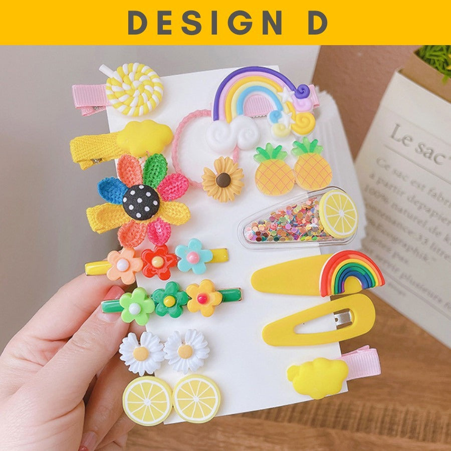 Coconana Hair Pin Kids Hair Clip Baby Girls Cute Rainbow Candy Fruits Hair Clip Kids Hairpin Budak Perempuan