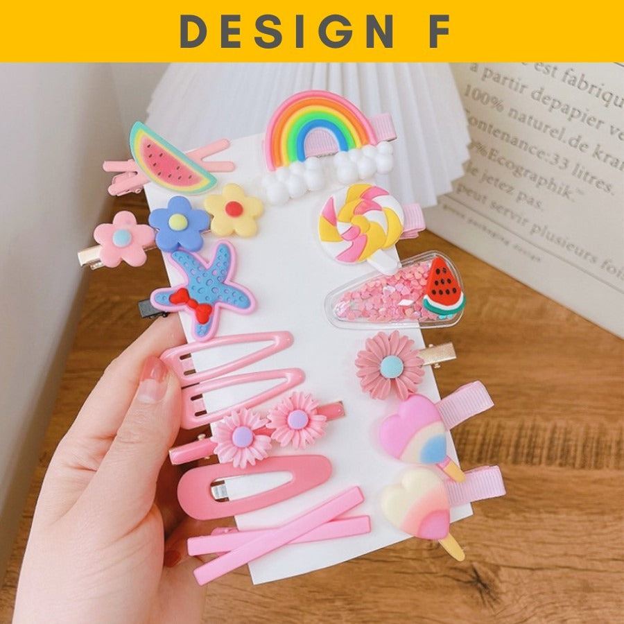 Coconana Hair Pin Kids Hair Clip Baby Girls Cute Rainbow Candy Fruits Hair Clip Kids Hairpin Budak Perempuan