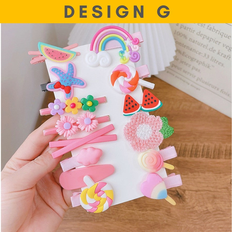 Coconana Hair Pin Kids Hair Clip Baby Girls Cute Rainbow Candy Fruits Hair Clip Kids Hairpin Budak Perempuan