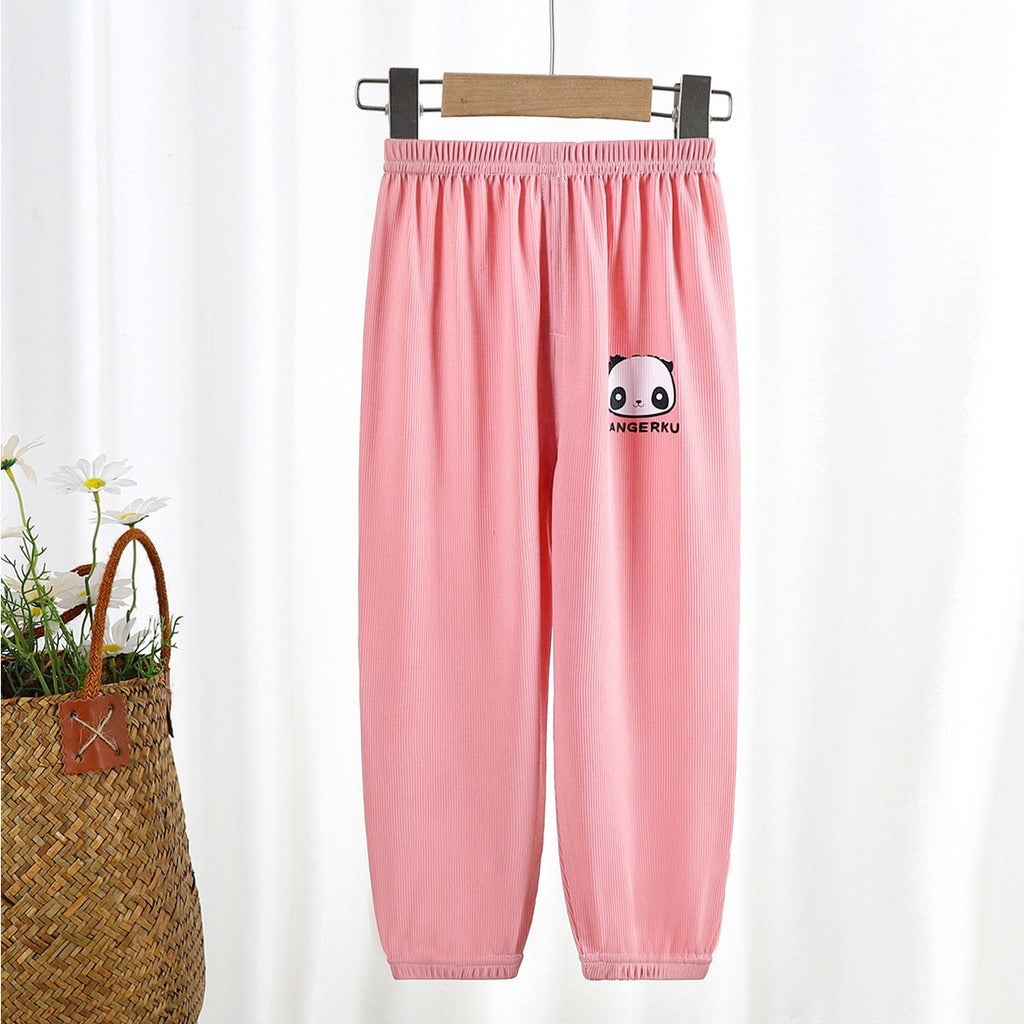 Coconana 9mths-5yrs Seluar Raya Budak Lelaki Seluar Perempuan Panjang Kain Jersey Kids Long Pants Anti Mosquito Pants