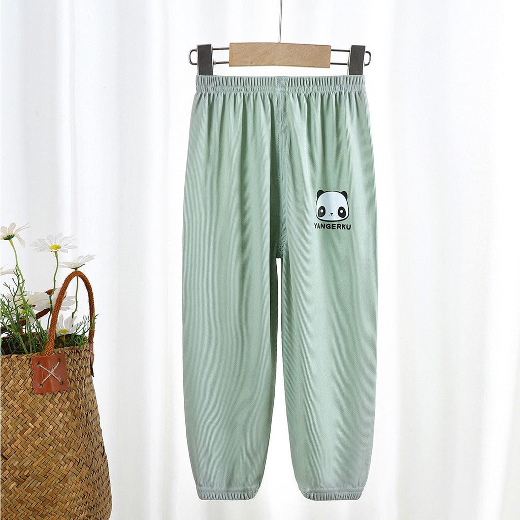 Coconana 9mths-5yrs Seluar Raya Budak Lelaki Seluar Perempuan Panjang Kain Jersey Kids Long Pants Anti Mosquito Pants