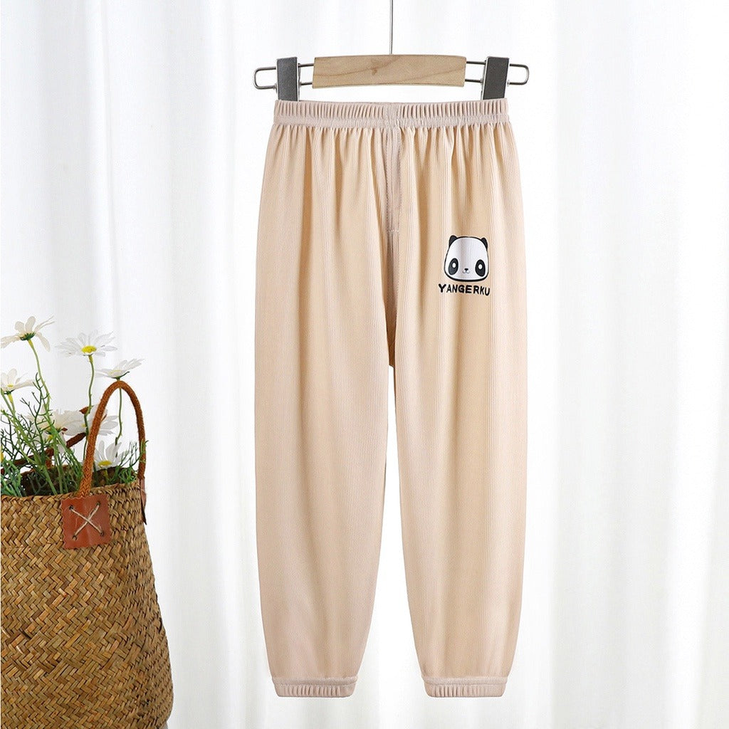 Coconana 9mths-5yrs Seluar Raya Budak Lelaki Seluar Perempuan Panjang Kain Jersey Kids Long Pants Anti Mosquito Pants