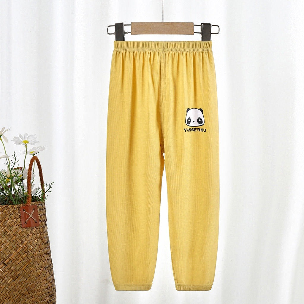 Coconana 9mths-5yrs Seluar Raya Budak Lelaki Seluar Perempuan Panjang Kain Jersey Kids Long Pants Anti Mosquito Pants