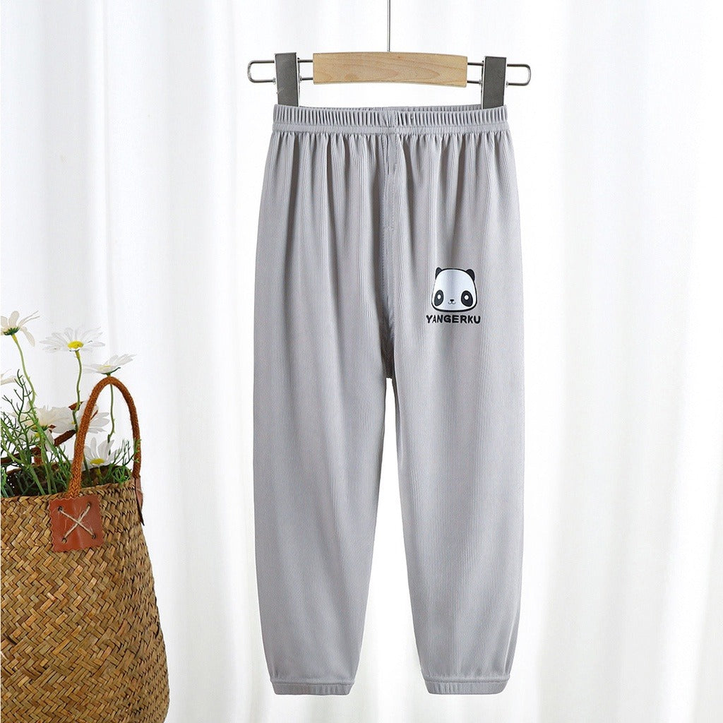 Coconana 9mths-5yrs Seluar Raya Budak Lelaki Seluar Perempuan Panjang Kain Jersey Kids Long Pants Anti Mosquito Pants