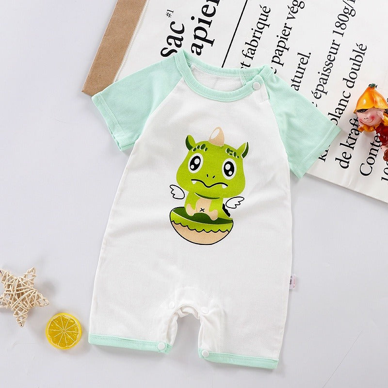 Coconana 0 - 24 mths Baby Rompers Design 2 Cotton Short Sleeve Romper Newborn Jumpsuit Girl Boy Baju Raya Bayi Murah