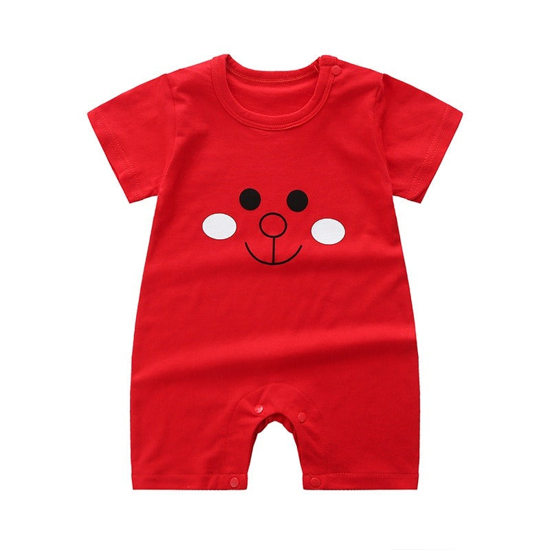 Coconana 0 - 24 mths Baby Rompers Design 2 Cotton Short Sleeve Romper Newborn Jumpsuit Girl Boy Baju Raya Bayi Murah