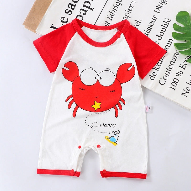 Coconana 0 - 24 mths Baby Rompers Design 2 Cotton Short Sleeve Romper Newborn Jumpsuit Girl Boy Baju Raya Bayi Murah