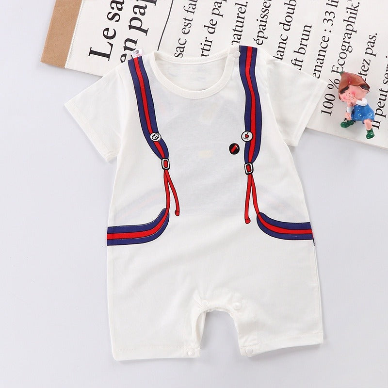 Coconana 0 - 24 mths Baby Rompers Design 2 Cotton Short Sleeve Romper Newborn Jumpsuit Girl Boy Baju Raya Bayi Murah