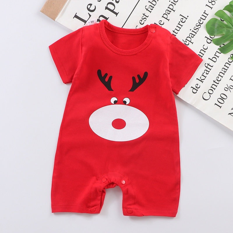 Coconana 0 - 24 mths Baby Rompers Design 2 Cotton Short Sleeve Romper Newborn Jumpsuit Girl Boy Baju Raya Bayi Murah