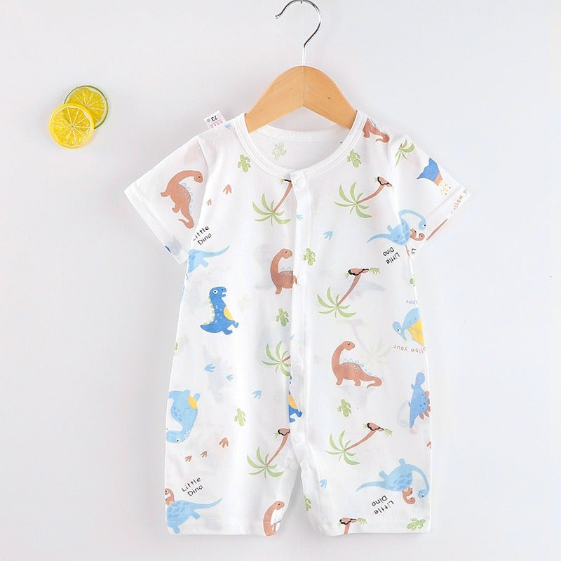 Baju Baby 0-24M Baby Romper Newborn Soft Cotton Stretchable Center Button Unisex Rompers Bayi Baju Baby Boy Baby Girl