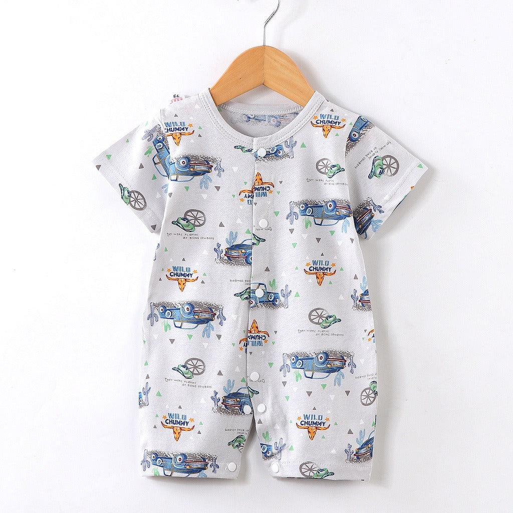 Baju Baby 0-24M Baby Romper Newborn Soft Cotton Stretchable Center Button Unisex Rompers Bayi Baju Baby Boy Baby Girl