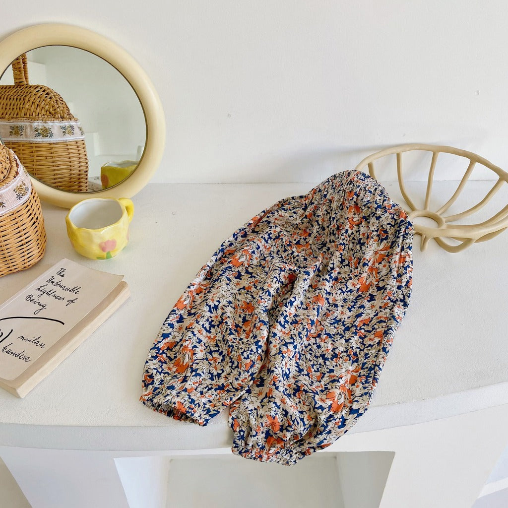 Seluar Panjang Budak 1-6Y Kids Long Pants Thai Bunga Batik Soft Cotton Breathable Seluar Baby Girl Seluar Anak Perempuan