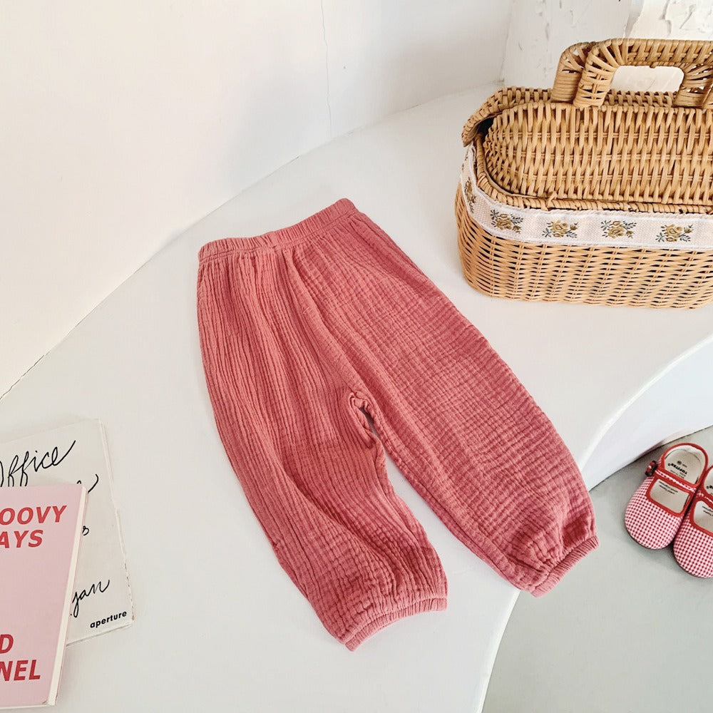 Seluar Budak Perempuan 1-6Y Kids Girl Harem Long Pants Soft Cotton Comfortable Toddle Pants Seluar Panjang Baby Girl
