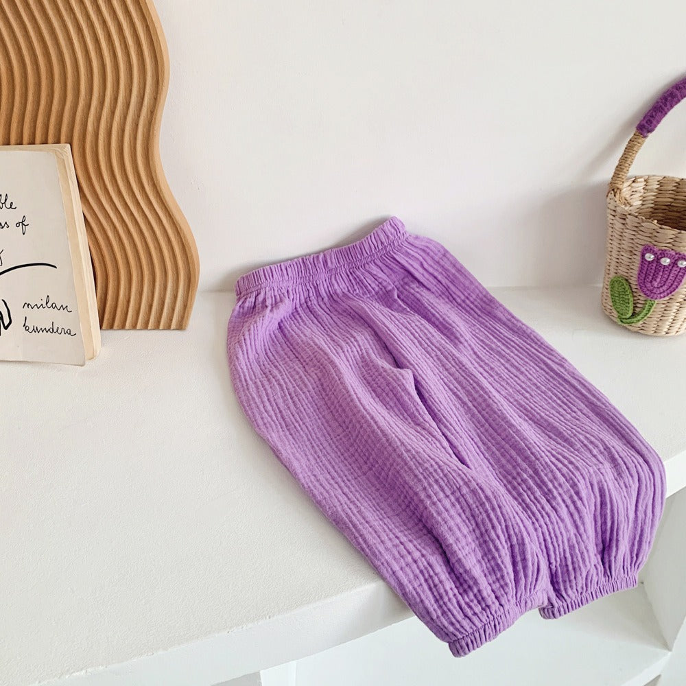 Seluar Budak Perempuan 1-6Y Kids Girl Harem Long Pants Soft Cotton Comfortable Toddle Pants Seluar Panjang Baby Girl