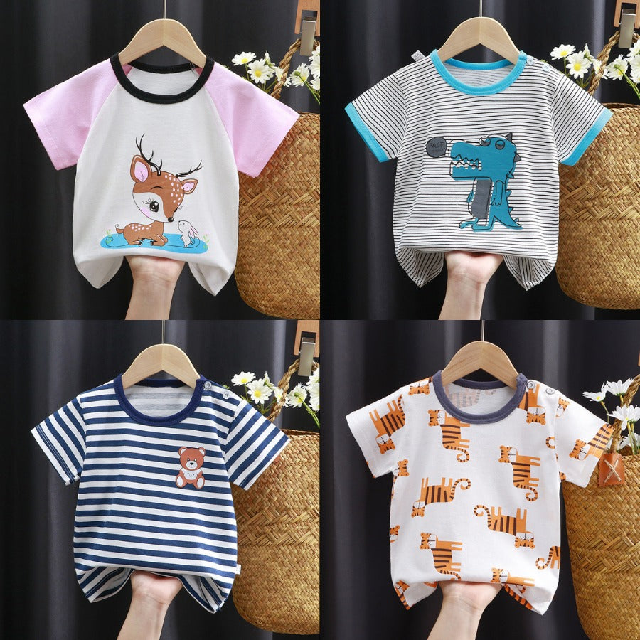 Coconana 6M-6YRS Baju Raya Budak Lelaki Tshirt Budak Kids Clothes Boy Clothes Boy Playset Girl Baju Budak Perempuan