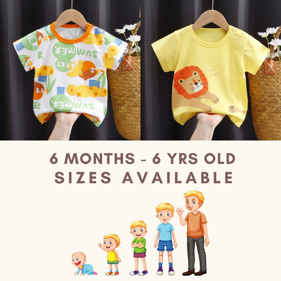 Coconana 6M-6YRS Baju Raya Budak Lelaki Tshirt Budak Kids Clothes Boy Clothes Boy Playset Girl Baju Budak Perempuan