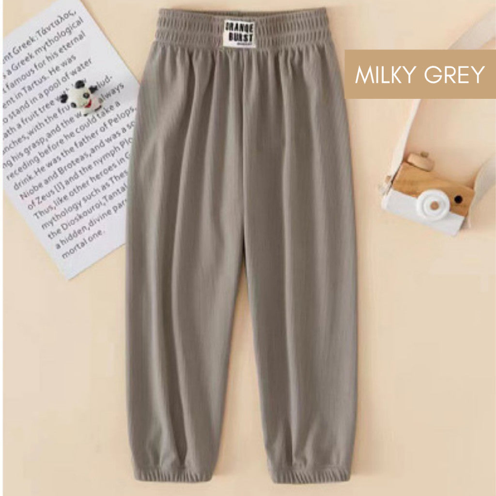 Seluar Panjang Budak 9M-6Y Kids Long Pants Girl Baby Boy Cooling Unisex Toddler Baju Anak Pakaian Kanak