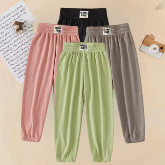 Seluar Panjang Budak 9M-6Y Kids Long Pants Girl Baby Boy Cooling Unisex Toddler Baju Anak Pakaian Kanak