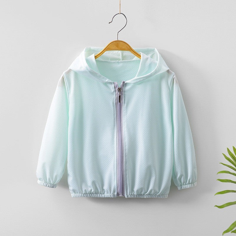 Baju Budak Lelaki 1-8Y Kids Boy Jacket Quick Dry Cooling Middle Zip Baju Sejuk Lengan Panjang Baby Boy Outerwear Toddler