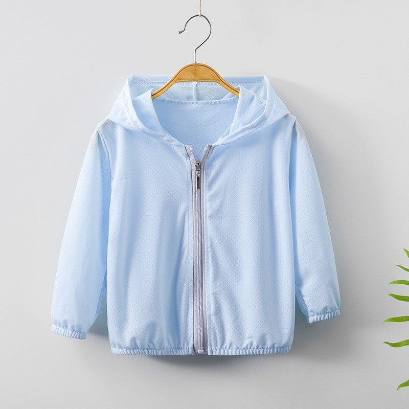 Baju Budak Lelaki 1-8Y Kids Boy Jacket Quick Dry Cooling Middle Zip Baju Sejuk Lengan Panjang Baby Boy Outerwear Toddler