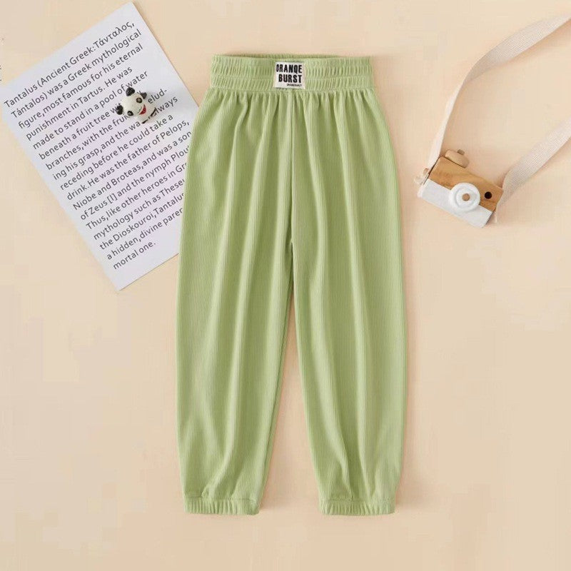 Seluar Panjang Budak 9M-6Y Kids Long Pants Girl Baby Boy Cooling Unisex Toddler Baju Anak Pakaian Kanak