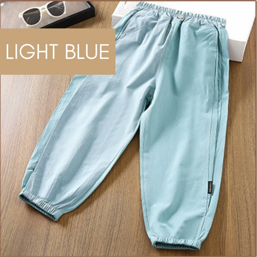 Seluar Panjang Baby Girl 4-10Y Kids Girl Cargo Long Pants Side Pocket Budak Perempuan Toddler Baju Raya Merdeka