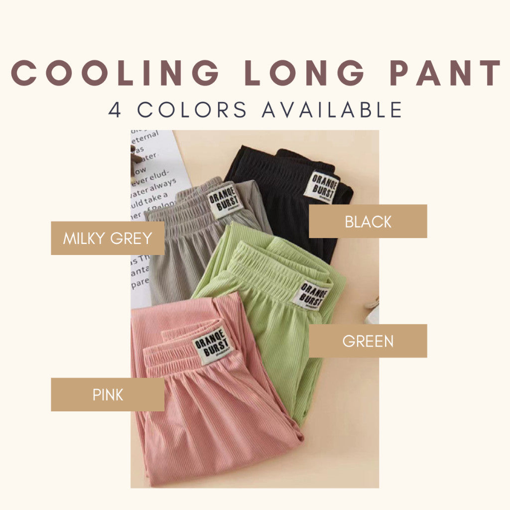 Seluar Panjang Budak 9M-6Y Kids Long Pants Girl Baby Boy Cooling Unisex Toddler Baju Anak Pakaian Kanak