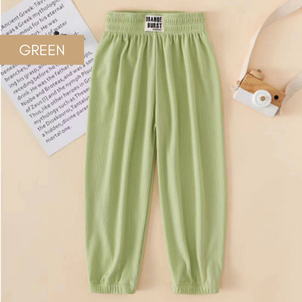 Seluar Panjang Budak 9M-6Y Kids Long Pants Girl Baby Boy Cooling Unisex Toddler Baju Anak Pakaian Kanak