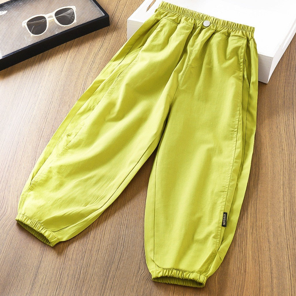 Seluar Panjang Baby Girl 4-10Y Kids Girl Cargo Long Pants Side Pocket Budak Perempuan Toddler Baju Raya Merdeka