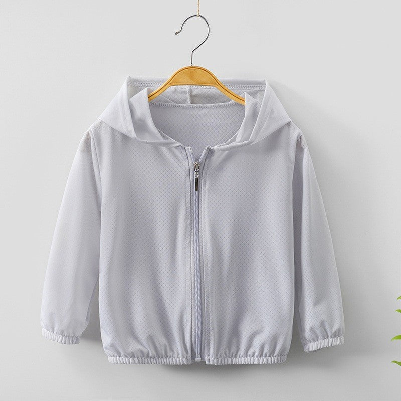 Baju Budak Lelaki 1-8Y Kids Boy Jacket Quick Dry Cooling Middle Zip Baju Sejuk Lengan Panjang Baby Boy Outerwear Toddler