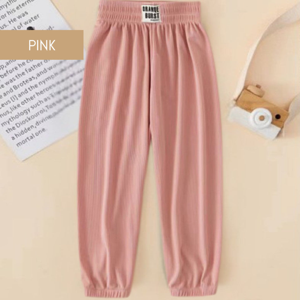 Seluar Panjang Budak 9M-6Y Kids Long Pants Girl Baby Boy Cooling Unisex Toddler Baju Anak Pakaian Kanak