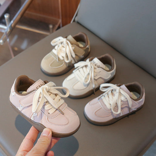 Kasut Sneakers Budak Baby Shoes 6M-3Y Anti Slip Soft Sole Velcro Girl Boy Toddler Jalan Anak Raya