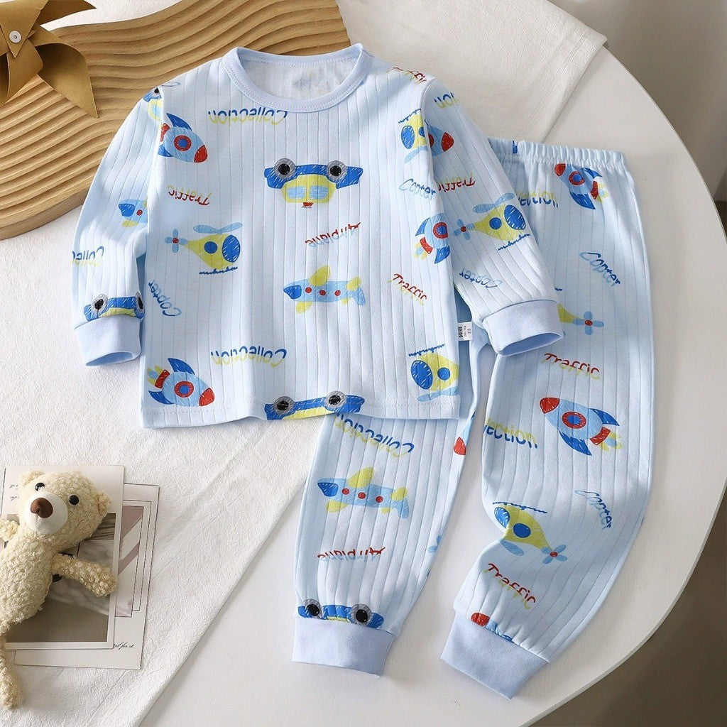 Baju Tidur Budak 6M-6Y Boy Baby Girl Kids Clothes Pajamas Sleepwear Pyjamas Baju Anak Tido Pijama