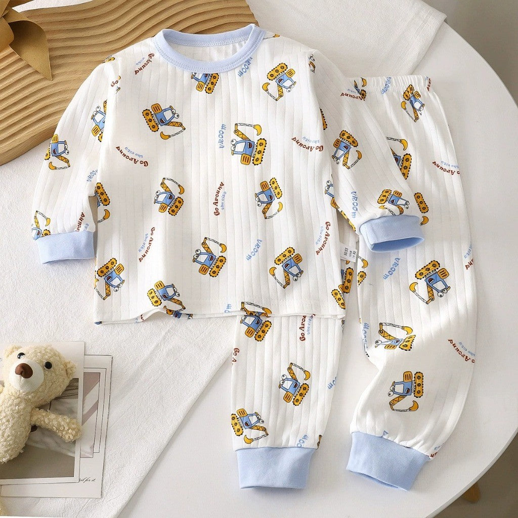Baju Tidur Budak 6M-6Y Boy Baby Girl Kids Clothes Pajamas Sleepwear Pyjamas Baju Anak Tido Pijama
