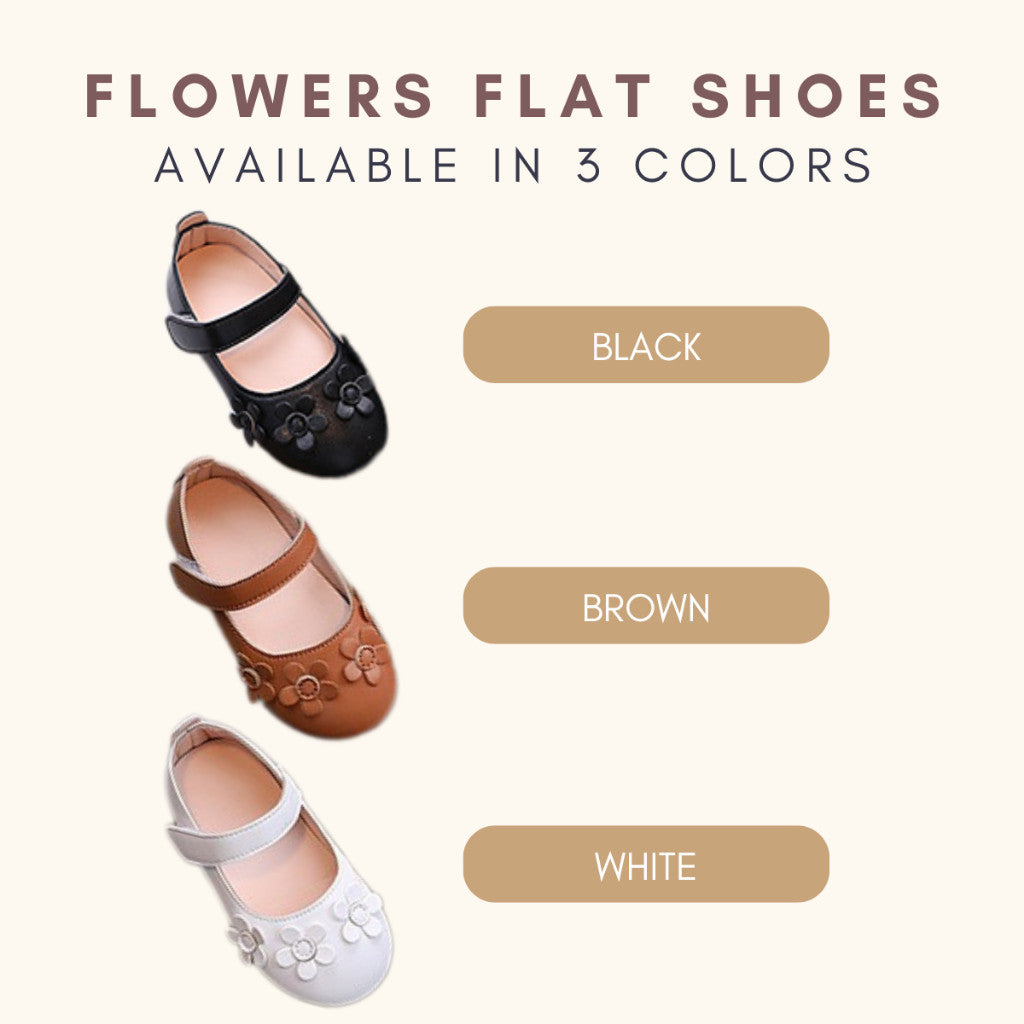 Kasut Sekolah Budak Perempuan Mary Jane Anti Slip Soft Sole Velcro PU Leather Anak Jalan