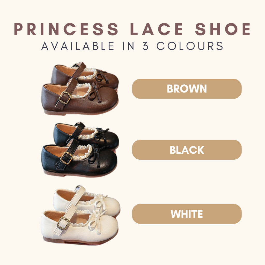 Baby Girl Shoes 6M–3Y Kasut Anak Perempuan Bayi Ribbon Anti Slip Soft Sole Raya Budak Jalan Kanak