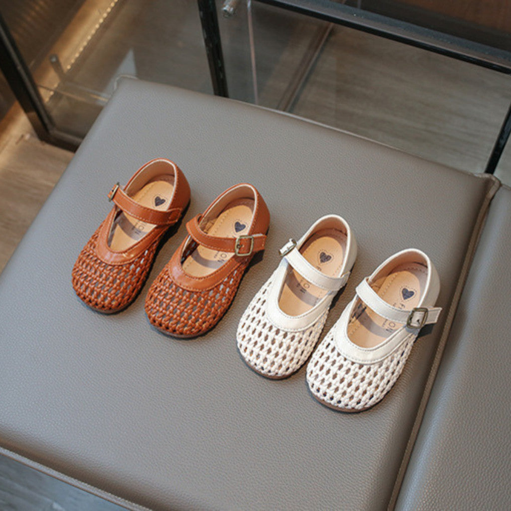 Kasut Sandal Budak Perempuan 3-6Y Kids Girl Shoes Anti Slip Soft Sole Toddler Anak Jalan Kanak Raya