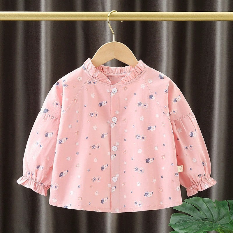 Baju Blouse Budak Perempuan 1-8Y Baby Girl Kids Long Sleeve Shirt Lengan Panjang Pakaian Aank Kanak