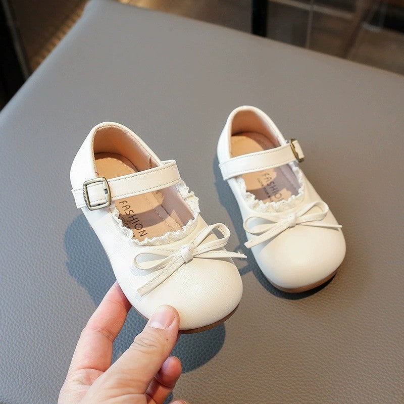 Baby Girl Shoes 6M–3Y Kasut Anak Perempuan Bayi Ribbon Anti Slip Soft Sole Raya Budak Jalan Kanak