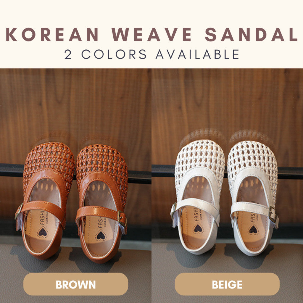 Kasut Sandal Budak Perempuan 3-6Y Kids Girl Shoes Anti Slip Soft Sole Toddler Anak Jalan Kanak Raya