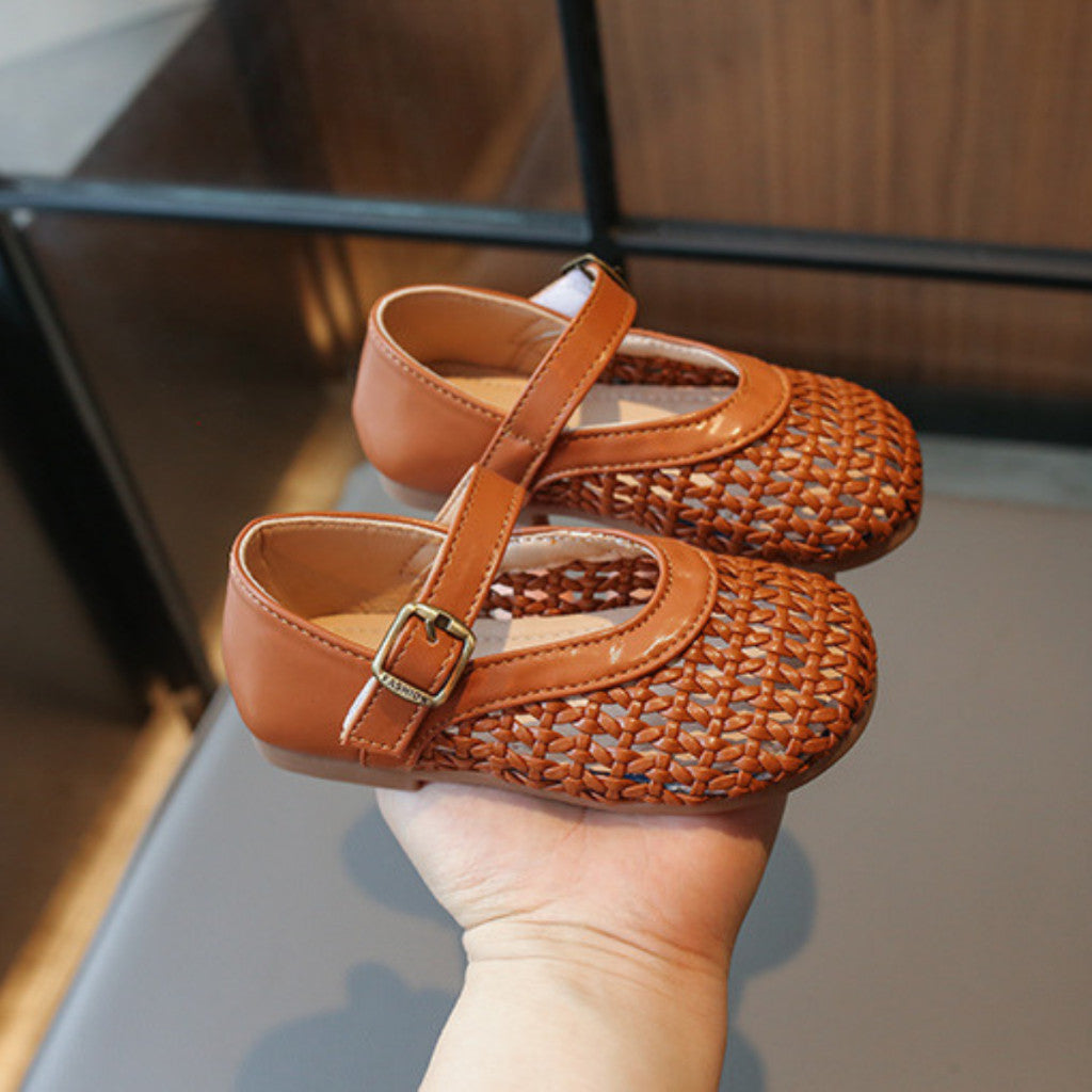 Kasut Sandal Budak Perempuan 3-6Y Kids Girl Shoes Anti Slip Soft Sole Toddler Anak Jalan Kanak Raya