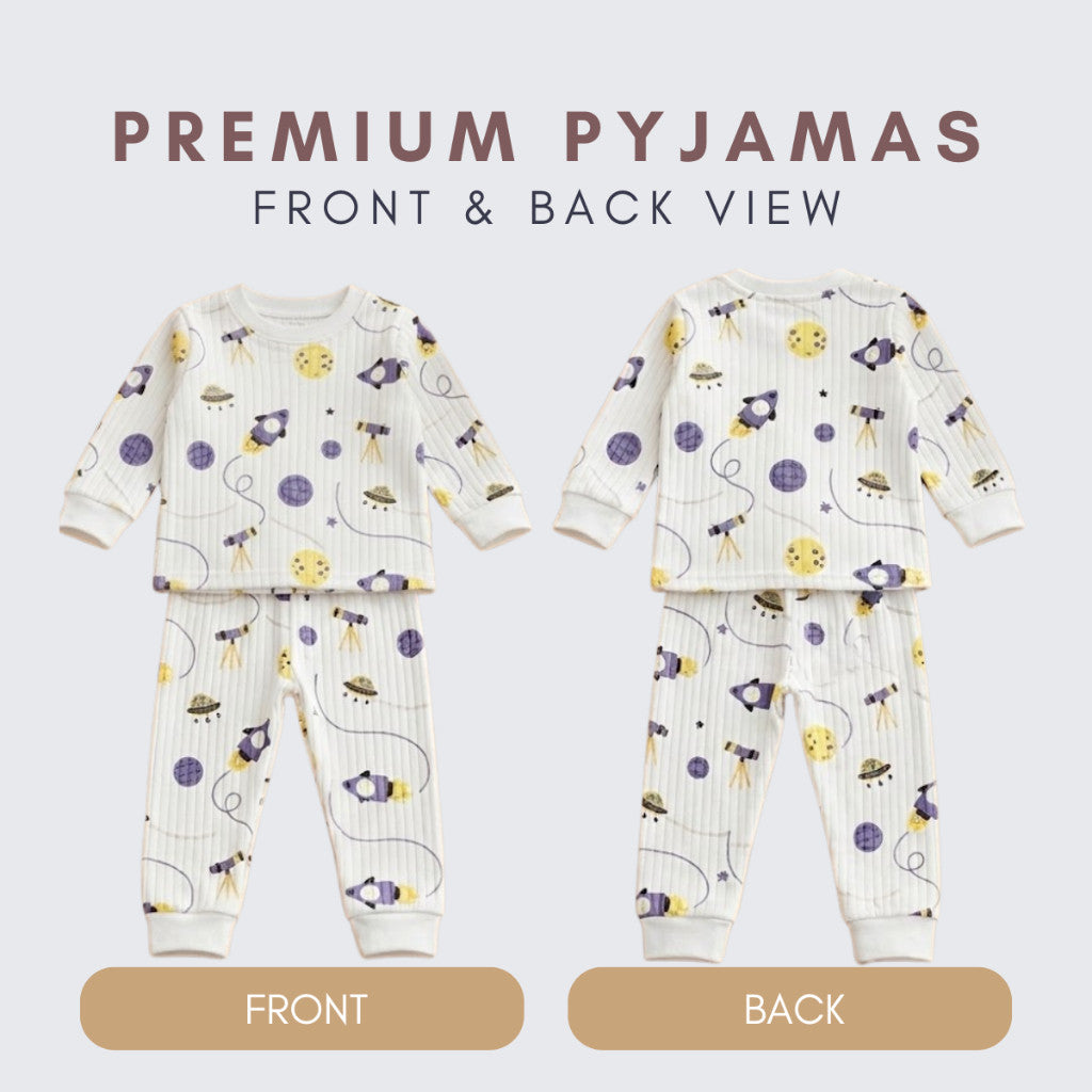 Baju Tidur Budak 6M-6Y Boy Baby Girl Kids Clothes Pajamas Sleepwear Pyjamas Baju Anak Tido Pijama