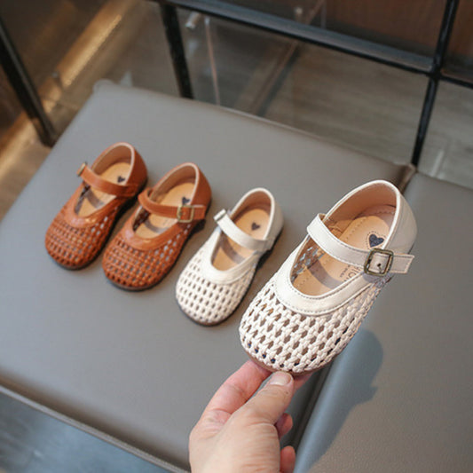 Kasut Sandal Budak Perempuan 3-6Y Kids Girl Shoes Anti Slip Soft Sole Toddler Anak Jalan Kanak Raya