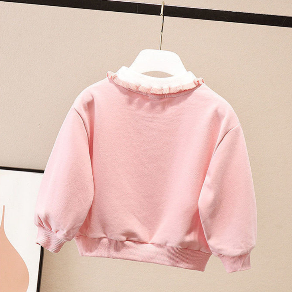 Baju Baby Girl 1-9Y Kids Girl Lovely Long Sleeves Sweater Baju Sejuk Budak Perempuan Lengan Panjang Baju Raya Merdeka