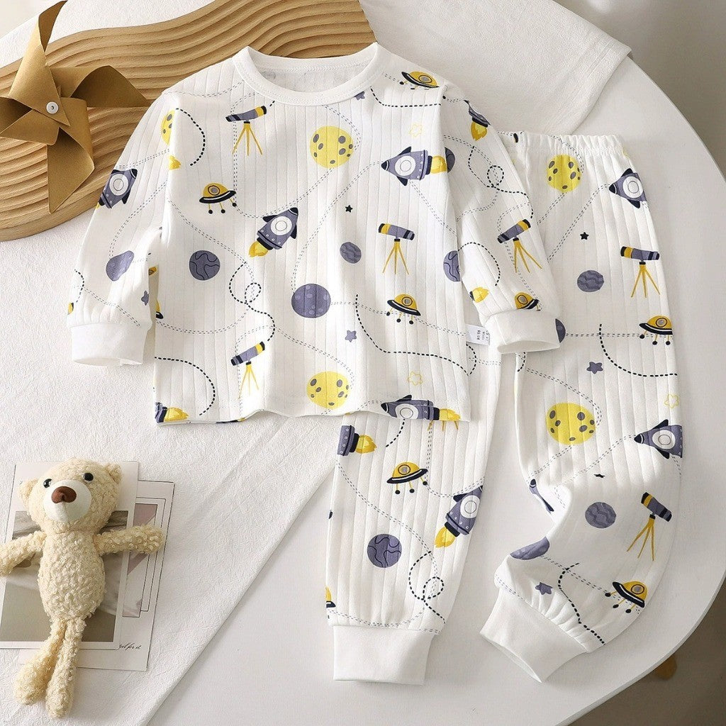 Baju Tidur Budak 6M-6Y Boy Baby Girl Kids Clothes Pajamas Sleepwear Pyjamas Baju Anak Tido Pijama