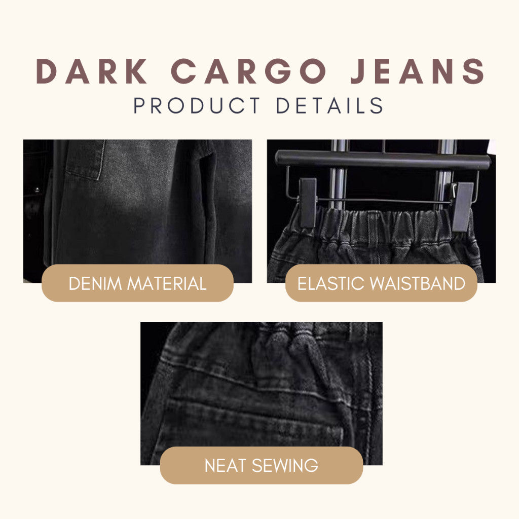 Kids Boy Jeans Pants Cargo1-12Y Seluar Panjang Budak Lelaki Kargo Baby Long Baggy Jalan Anak Kanak