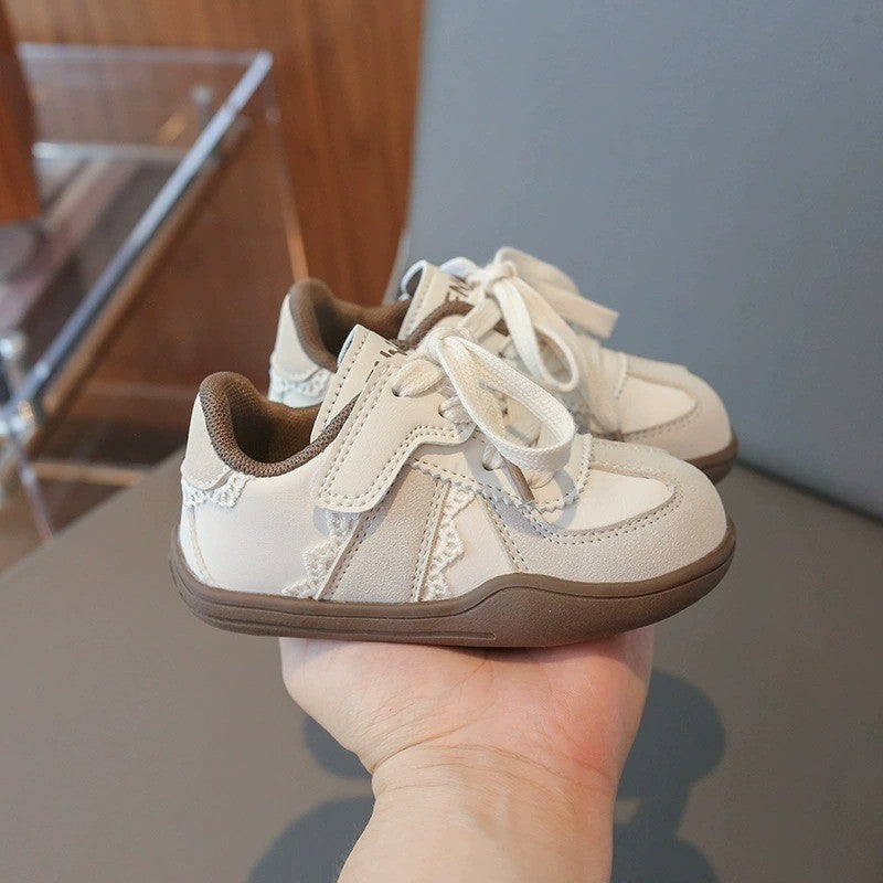 Kasut Sneakers Budak Baby Shoes 6M-3Y Anti Slip Soft Sole Velcro Girl Boy Toddler Jalan Anak Raya