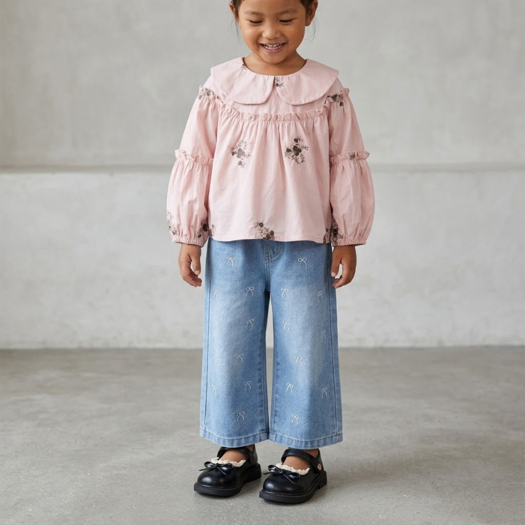 Kasut Budak Perempuan 2–6 yrs Baby Girl Shoes Anti Slip Soft Sole PU Leather Raya Anak Jalan Kanak