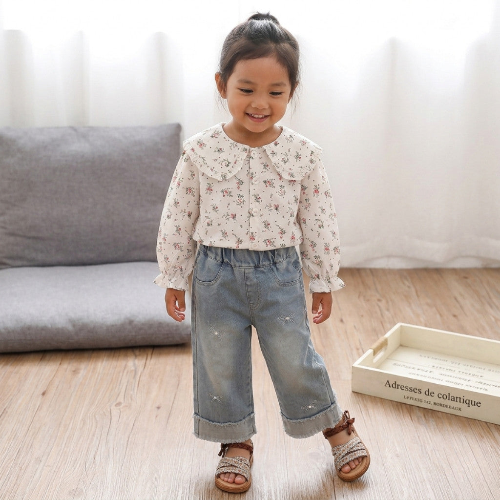 Kasut Sandal Anak Perempuan 6M-3Y Baby Girl Shoes Kids Anti Slip Soft Sole Raya Budak Jalan Kanak